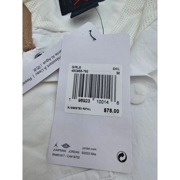 Jordan Kid's Size M White Coaches Jacket NWT - Picture 5 of 10